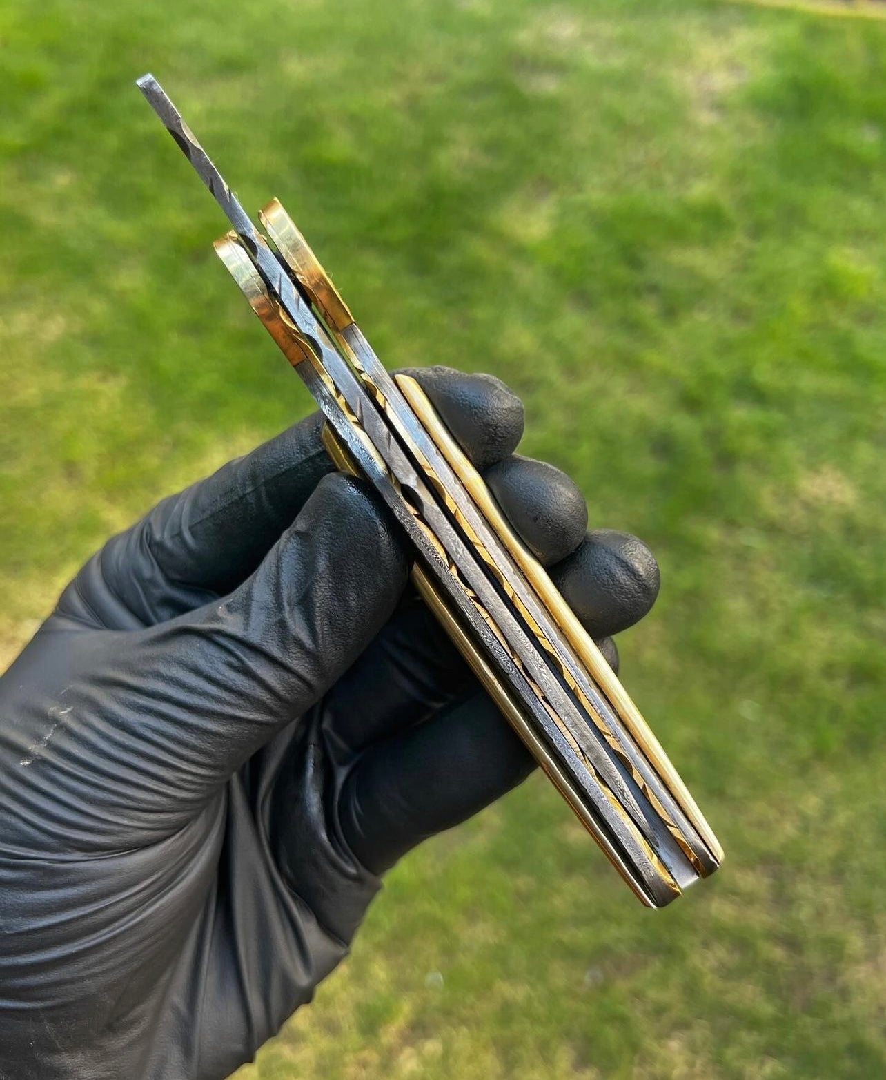 Damascus Leaf Pocket knife, Folding Knife, Every Day Carry Knife , Damascus Knives, Gift For Him
