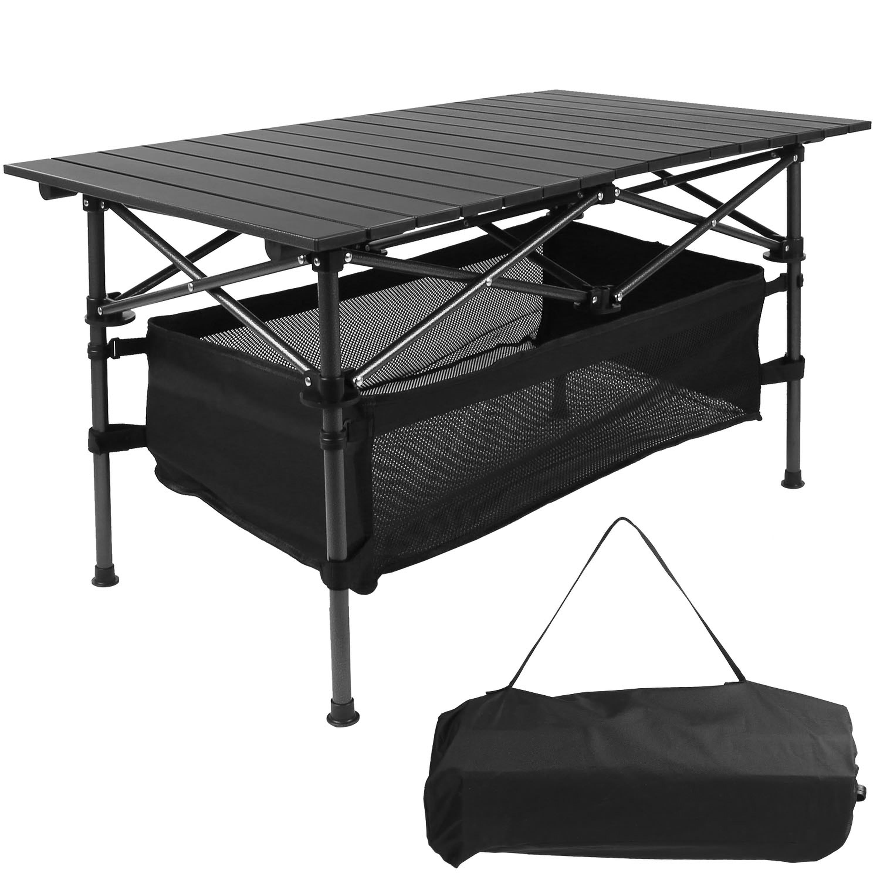 Folding Camping Table Portable Lightweight Aluminum with Carrying Bag