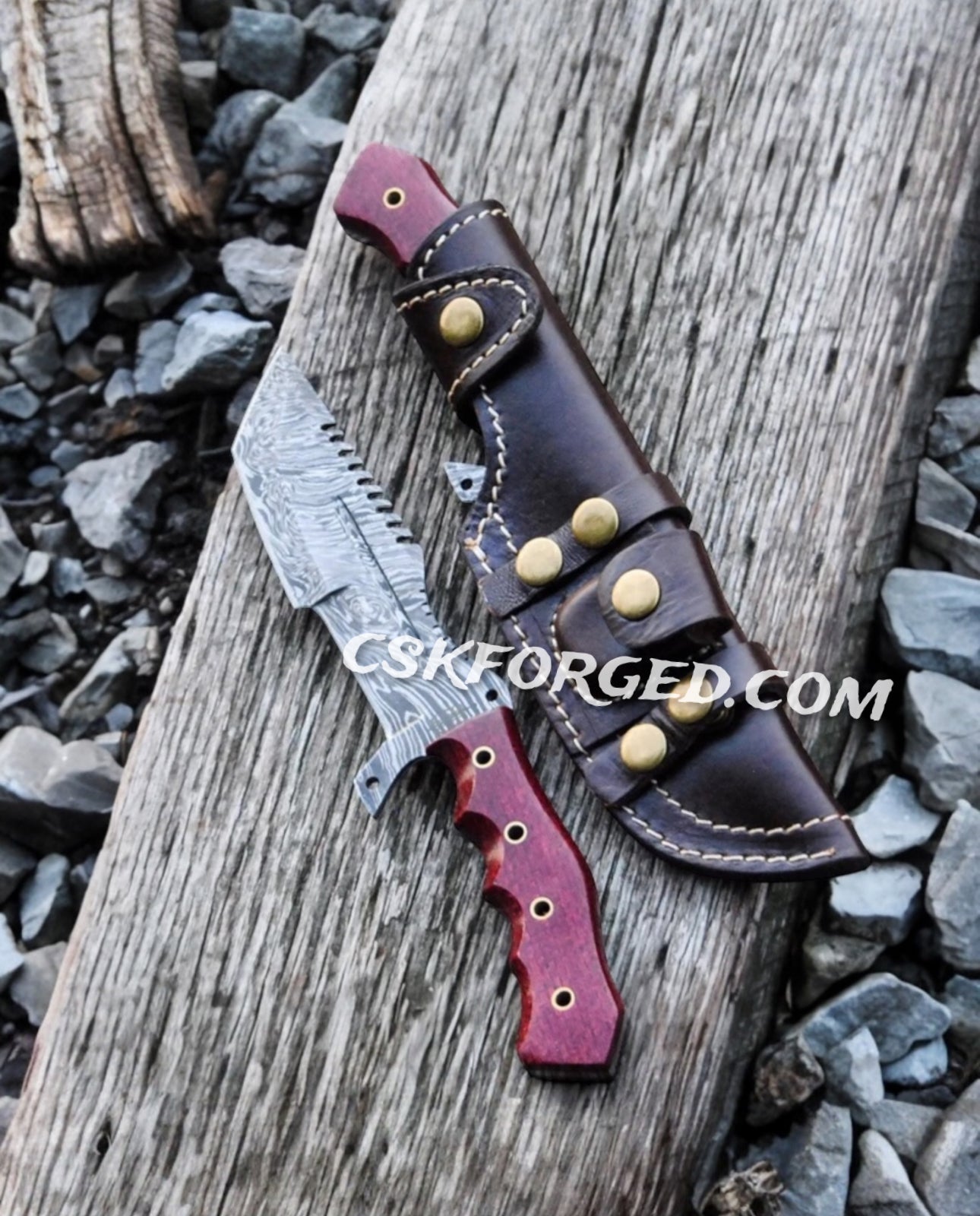 Fixed Blade Tanto 1095 Damascus Bushcraft Knife G10 Handle
