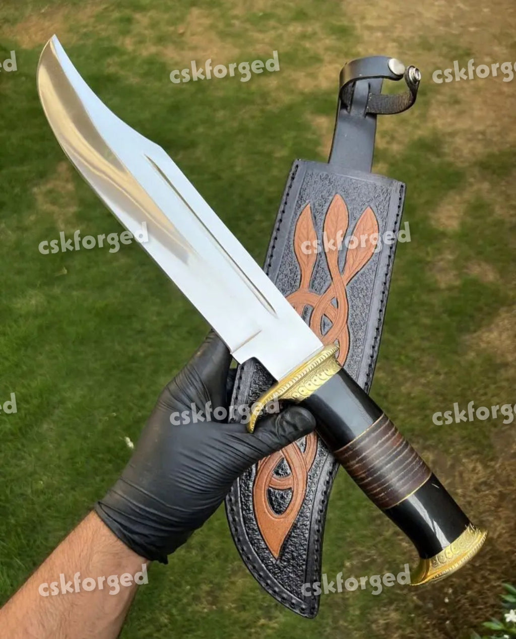 D2 Steel Dundee| Blood Grooveds Knife
