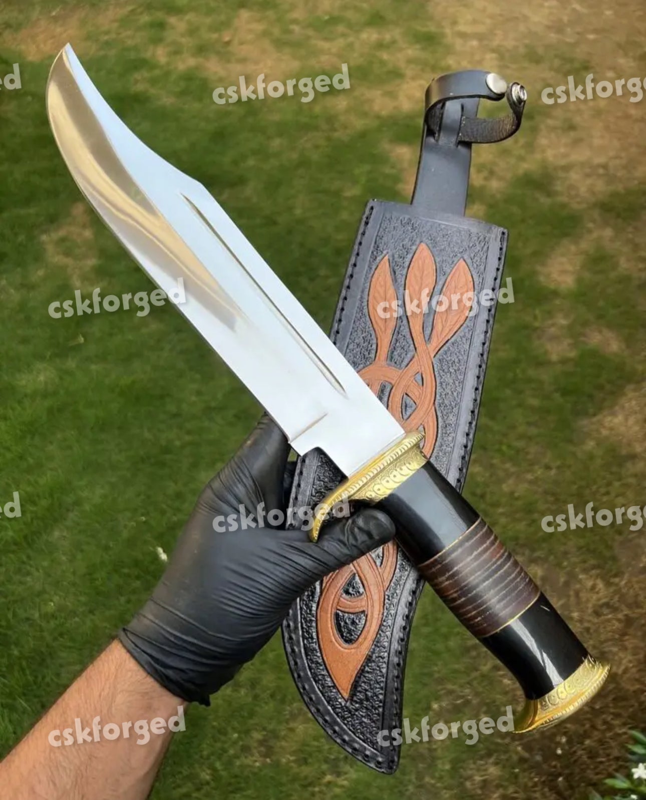 D2 Steel Dundee| Blood Grooveds Knife