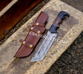 Voyager Vanguard Tom Brown Handmade Damascus Steel Hunting Knife