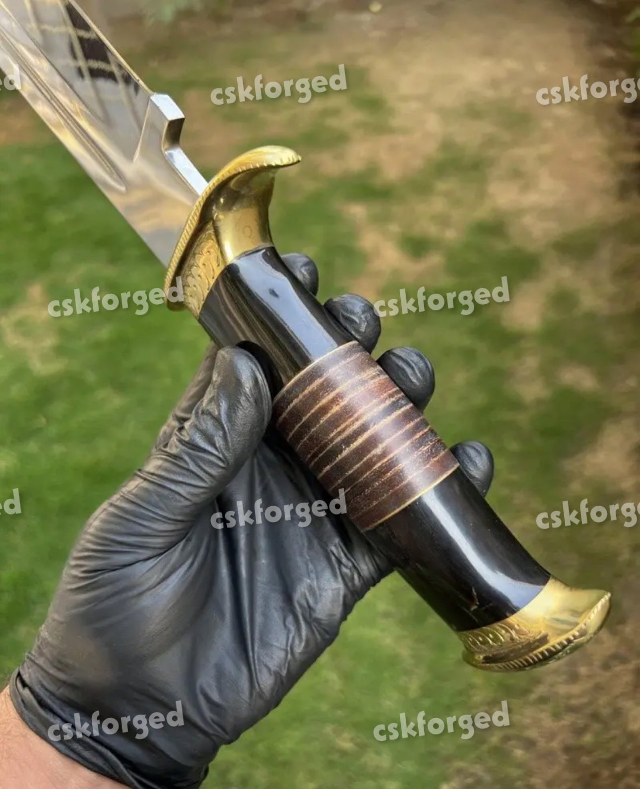D2 Steel Dundee| Blood Grooveds Knife