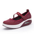Plus Size 35-42 Flat Platform Sneakers Women Shoes Summer Breathable Slip On Walking Shoes for Mother tenis feminino WSH3283