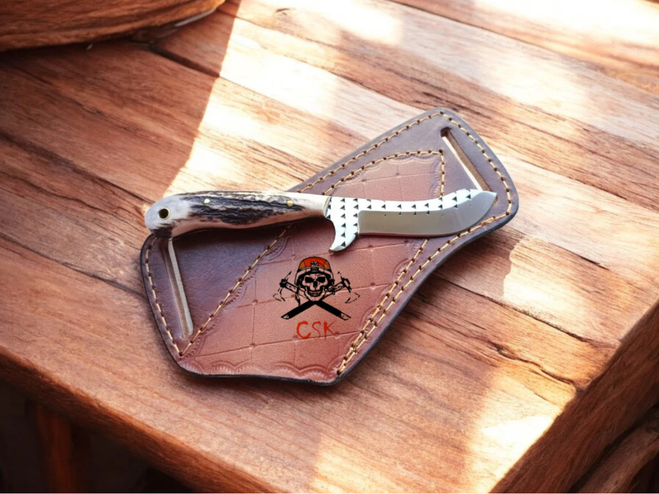 Handmade Rasp Steel Belt Knife