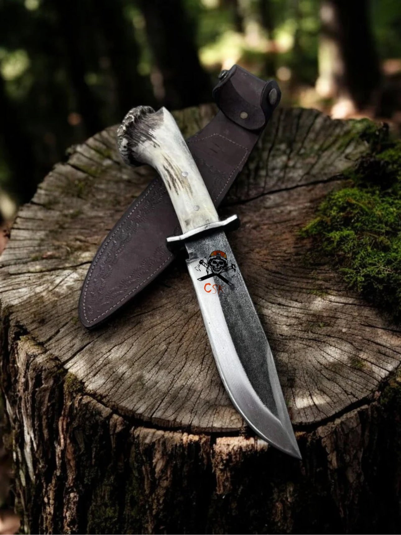 High Carbon Steel Blade Hunting Knife - 13” Overall Length