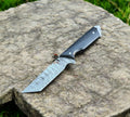 Damascus Steel Tactical Tanto Knife – Full Tang Hunting & Survival Blade with G10 Handle