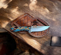 Cowboy Knife Rasp Tool Steel Blade with Epoxy Resin Handle