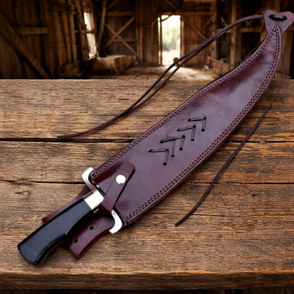 Gil Hibben Expendables Knife with Premium Leather Sheath – Legendary Design With Ultimate Craftsmanship