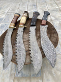Custom Handmade Damascus Steel Camping Knives ( Deal )