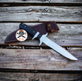 Handmade Finger Guard Loveless Knife with Micarta Handle- Full Tang build