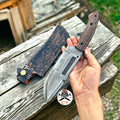 D2 Steel Hunting & Survival Capming Knife