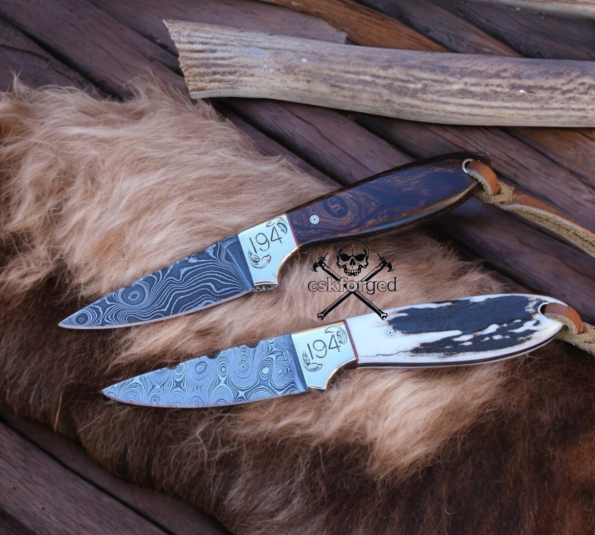 Buckaroo Handmade Western Cowboy Knife Set