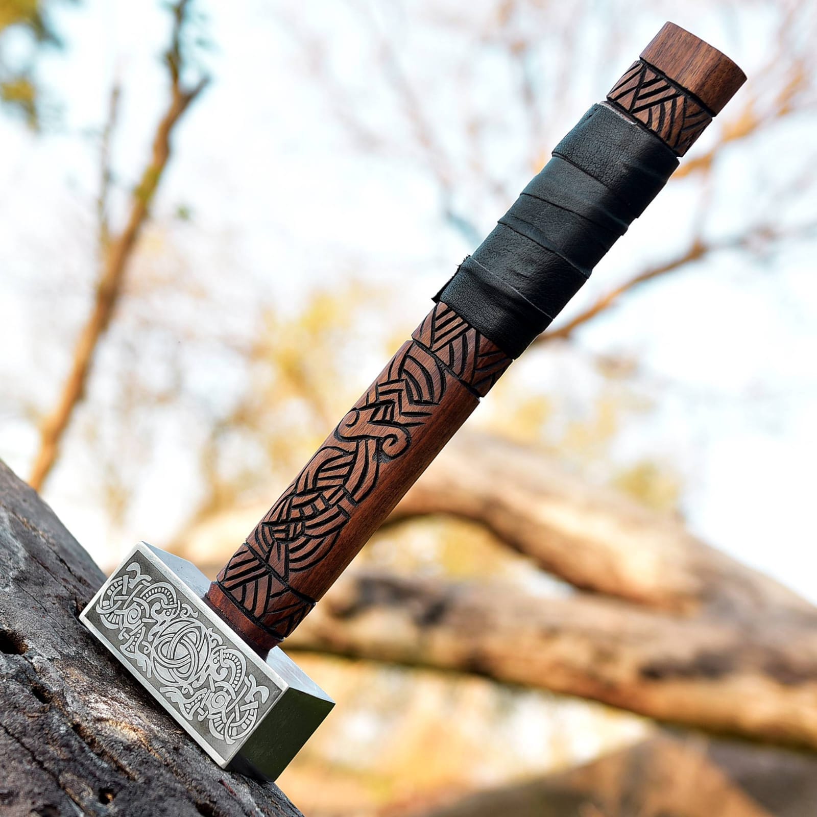 Handcrafted Viking Hammer Norse Inspired Master Piece For Warrior