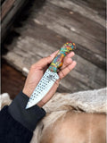 Cowboy Knife with Rasp Steel Blade & Resin Handle