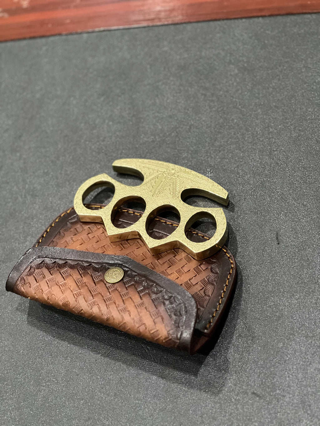 Handmade Brass Engraved Knuckle