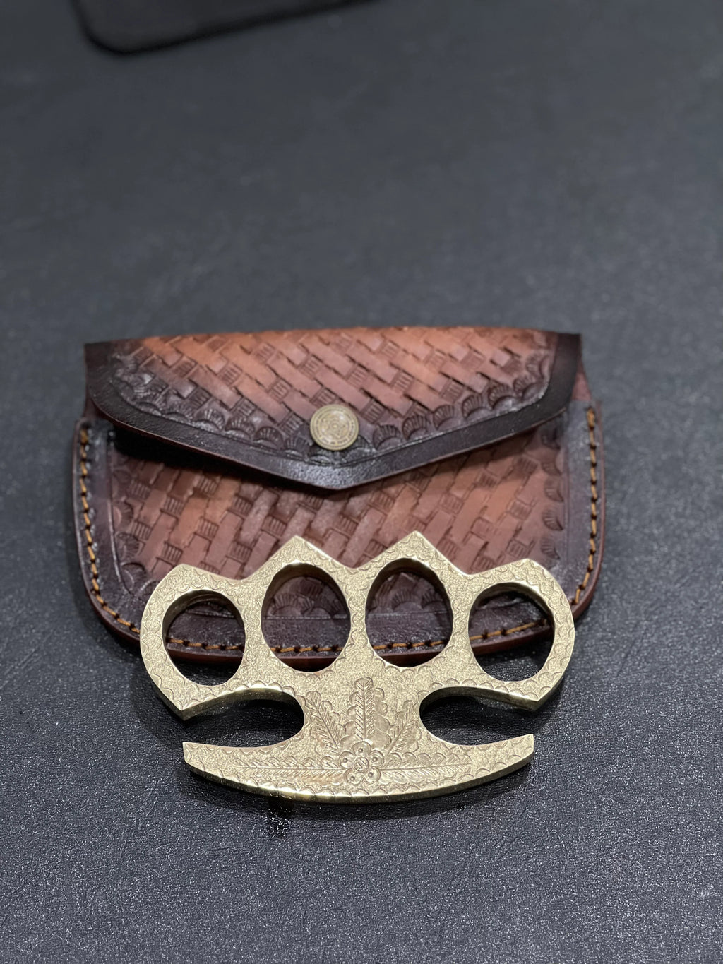 Handmade Brass Engraved Knuckle