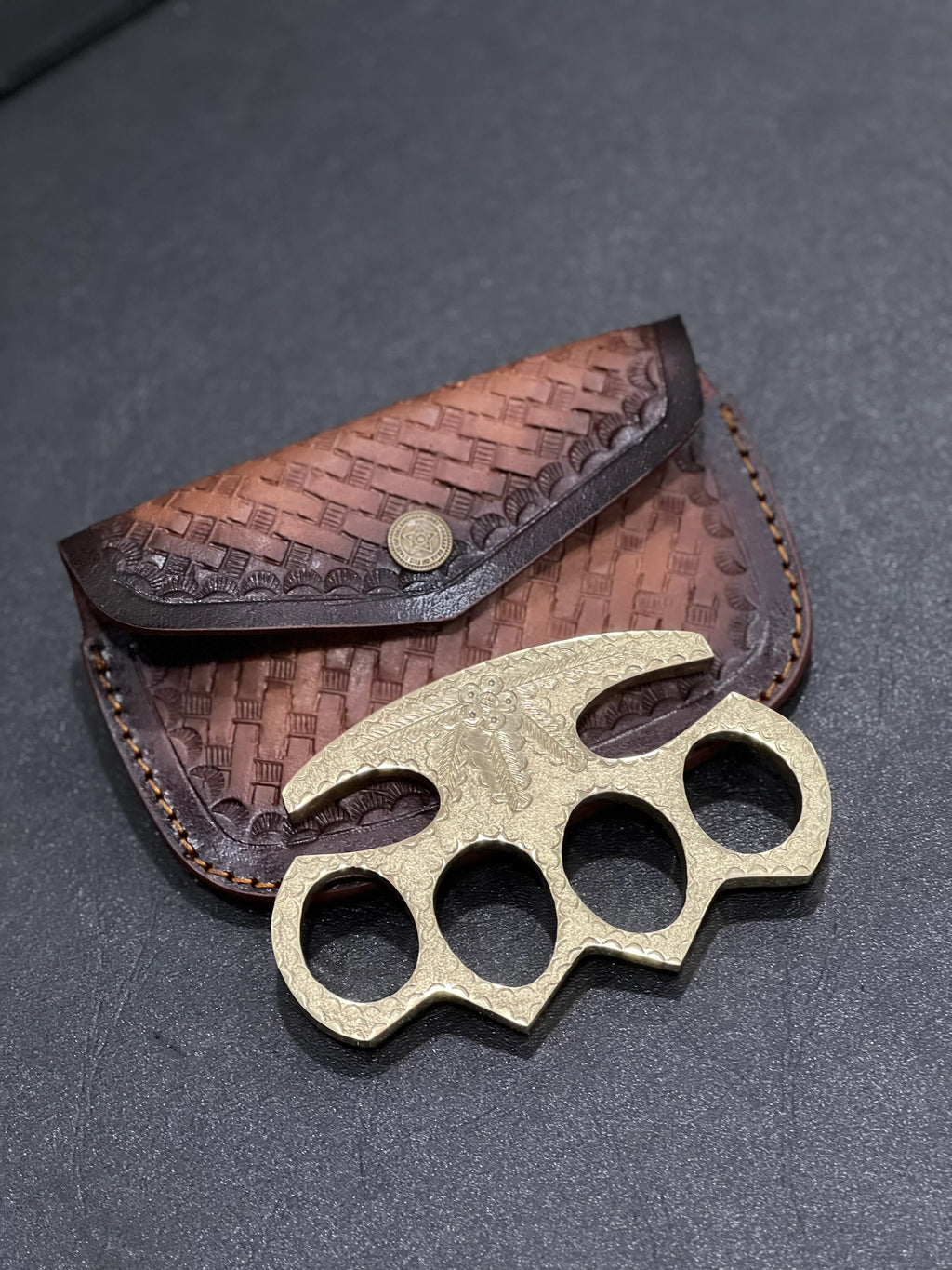 Handmade Brass Engraved Knuckle