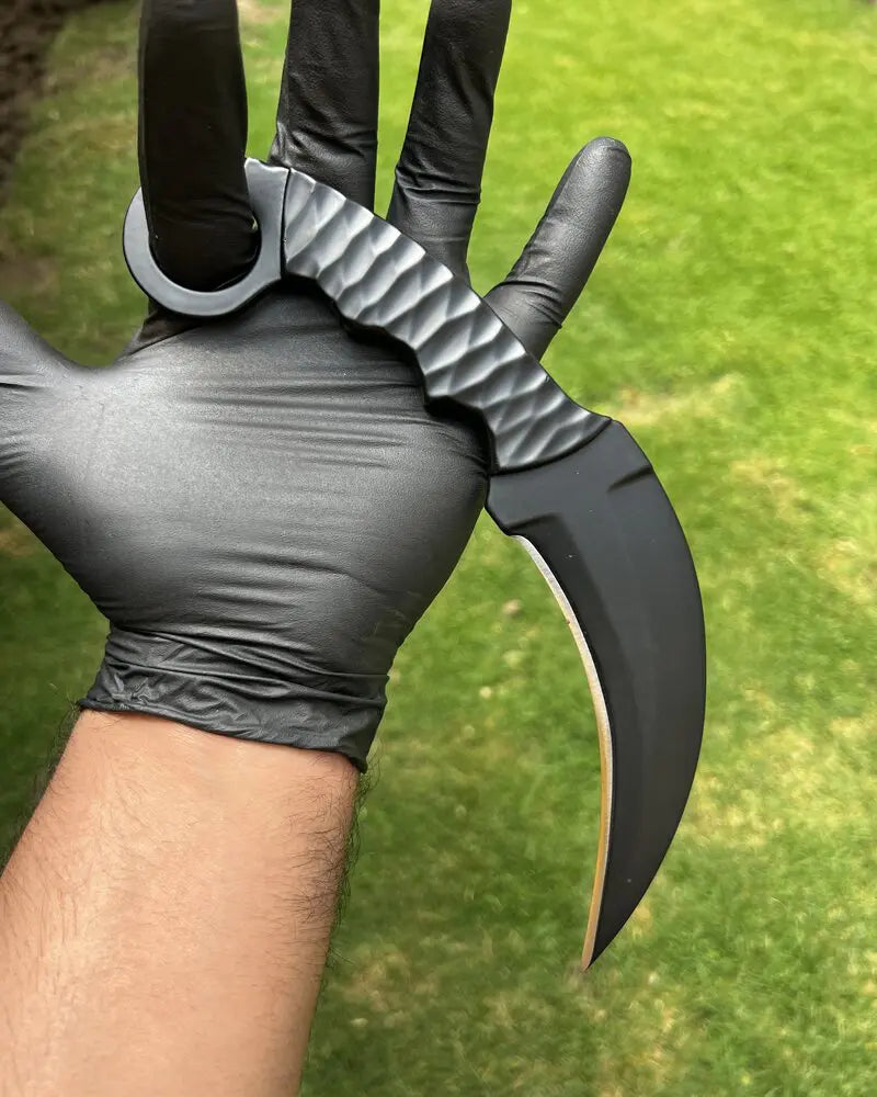 Karambit knife – Black EDC / Powder Coated