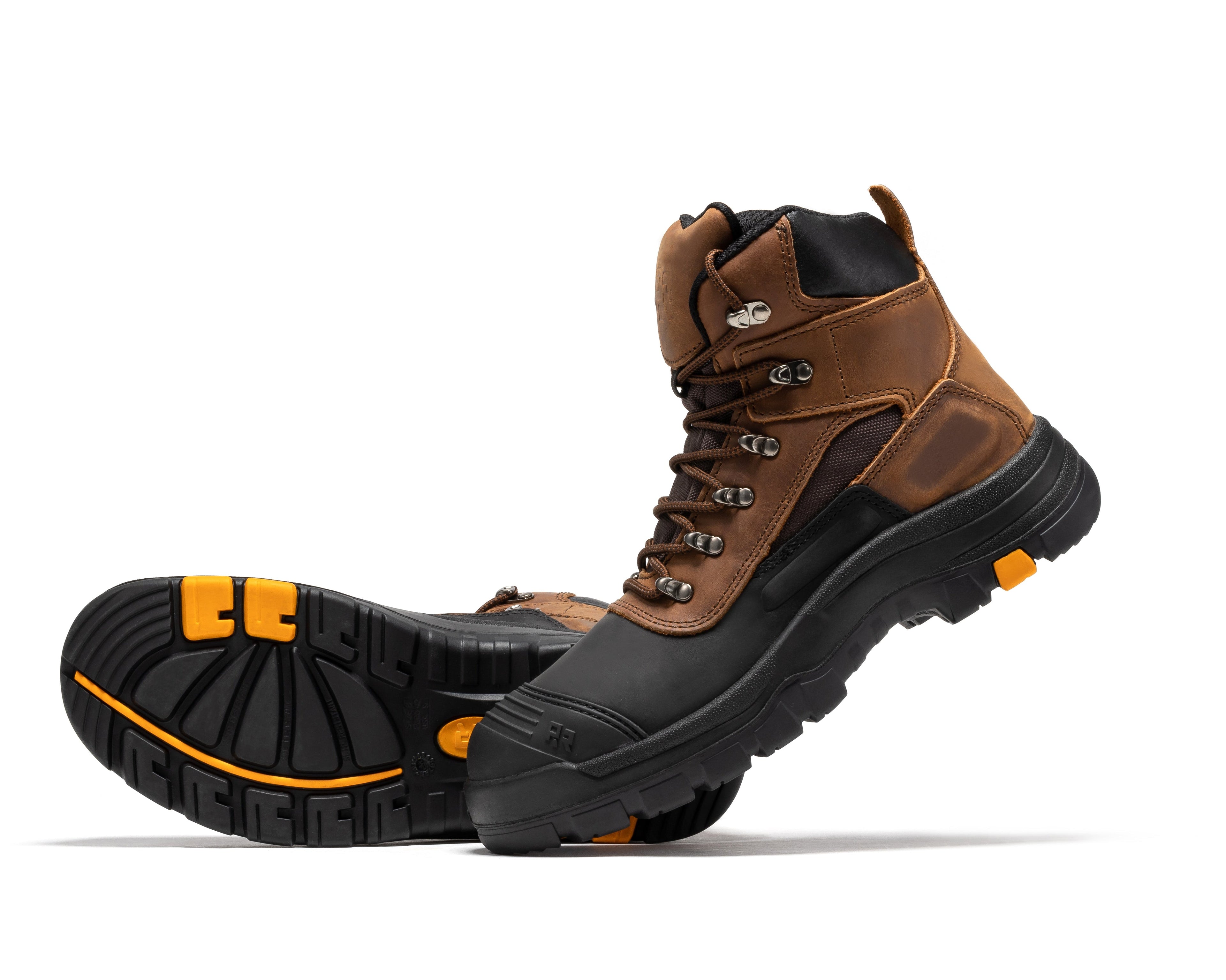 ROCKROOSTER Sedona 6 Inch Waterproof Steel Toe Leather Work Boots AK216