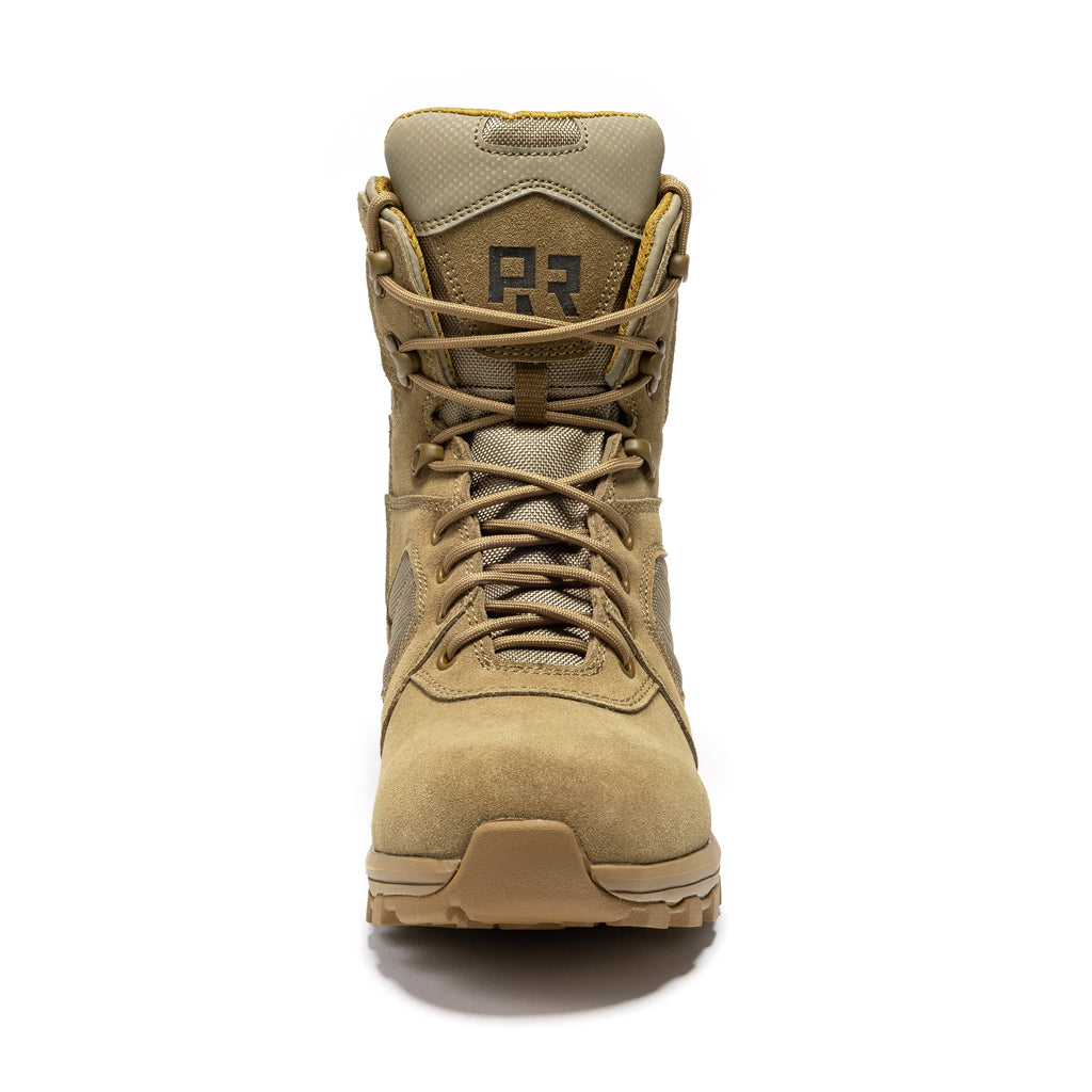 ROCKROOSTER Burano Coyote 8 inch Suede Leather Waterproof Tactical & Military Boots AB540