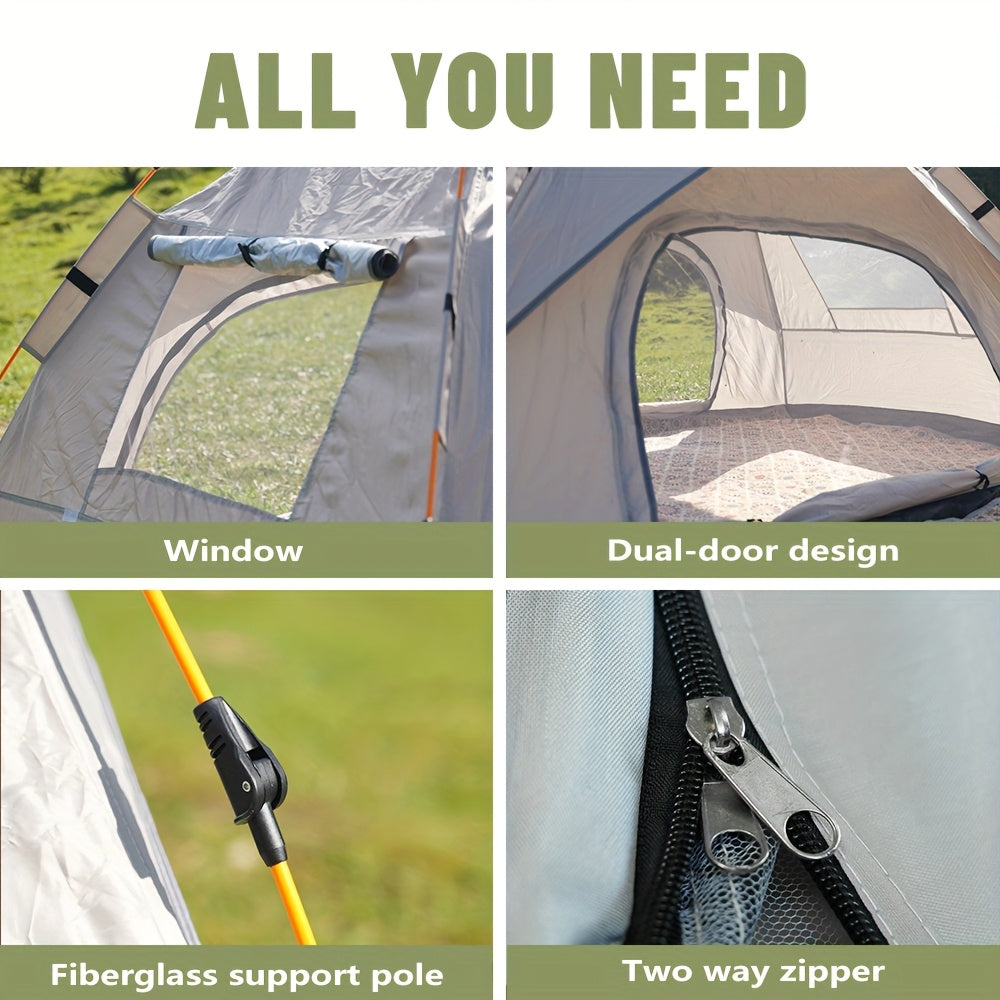 3-4 Person Instant Pop Up Camping Tent Waterproof