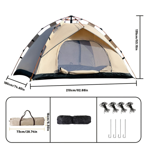 3-4 Person Instant Pop Up Camping Tent Waterproof
