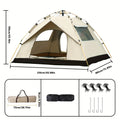3-4 Person Instant Pop Up Camping Tent Waterproof