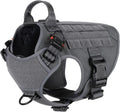 No-Pull Tactical Dog Harness with Handle & MOLLE Vest Adjustable