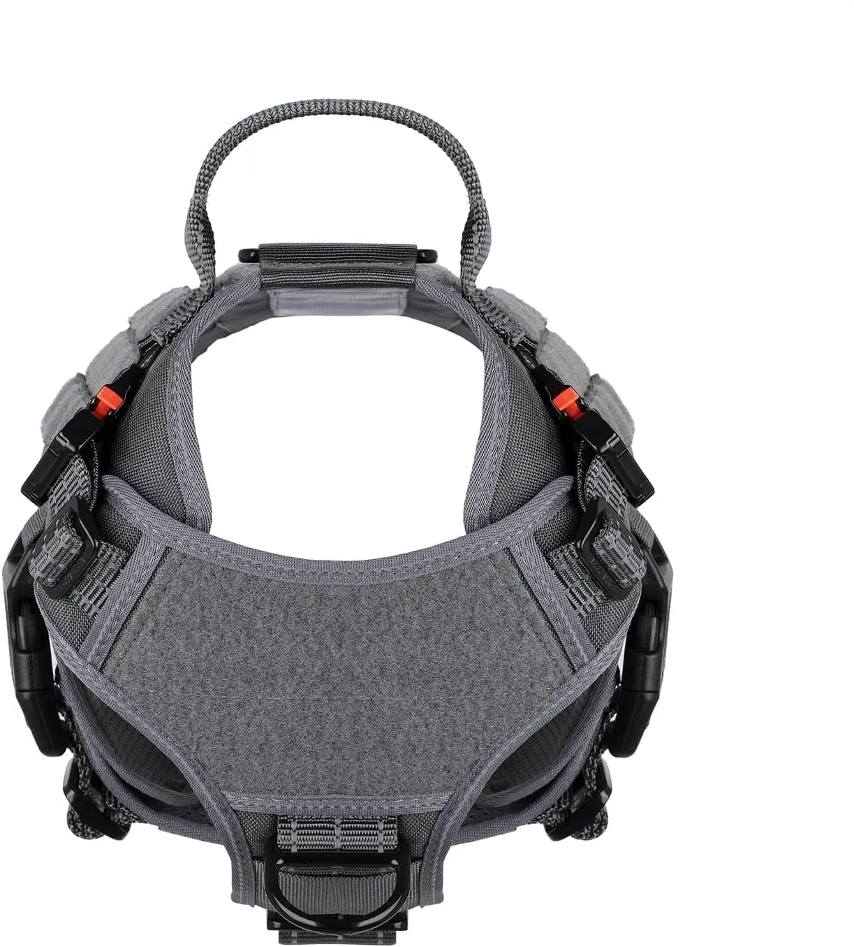 No-Pull Tactical Dog Harness with Handle & MOLLE Vest Adjustable