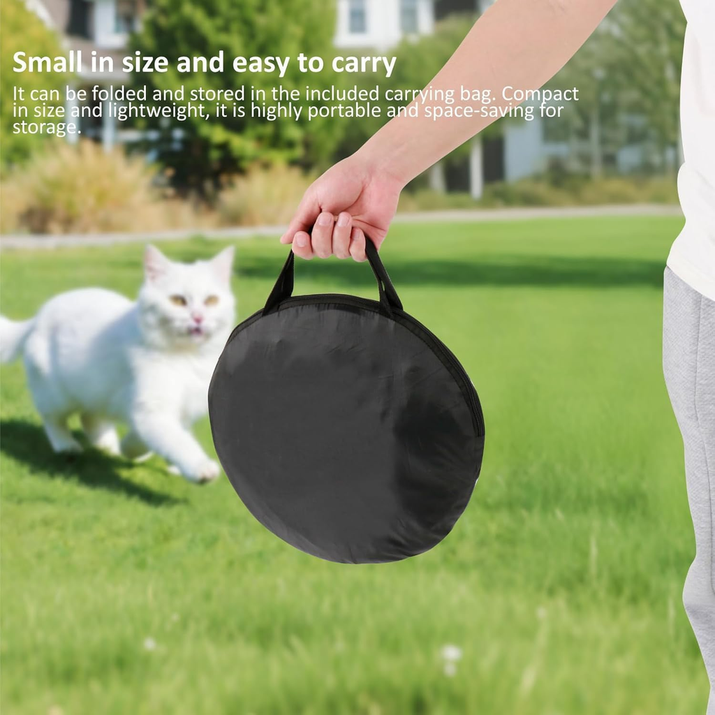 Outdoor Cat Enclosure with 134" Tunnel, XL Pop-Up Cat Tent & Playpen