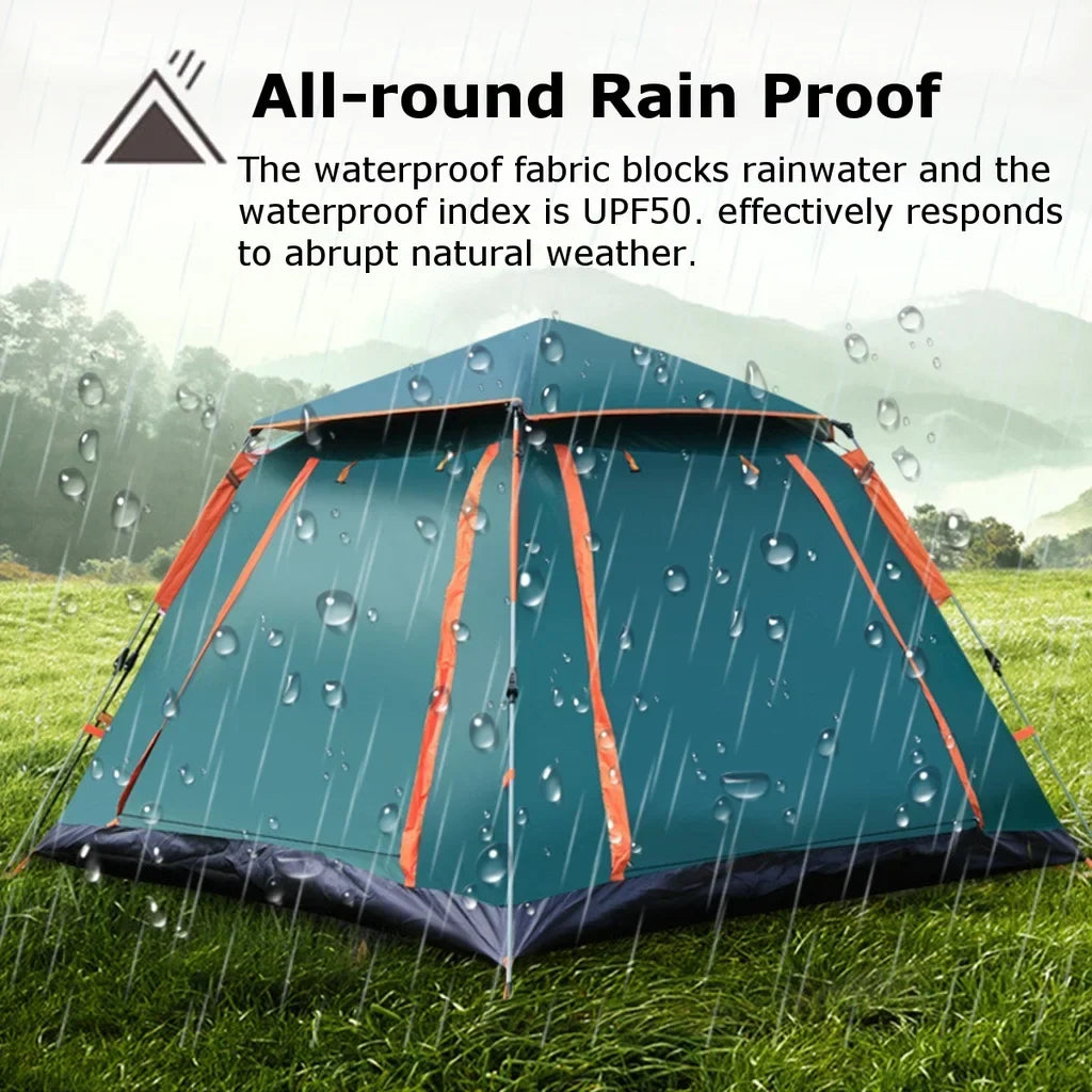 Goture 4/6 Person Automatic Camping Tents Outdoor Waterproof Large Space Quick Open Tent