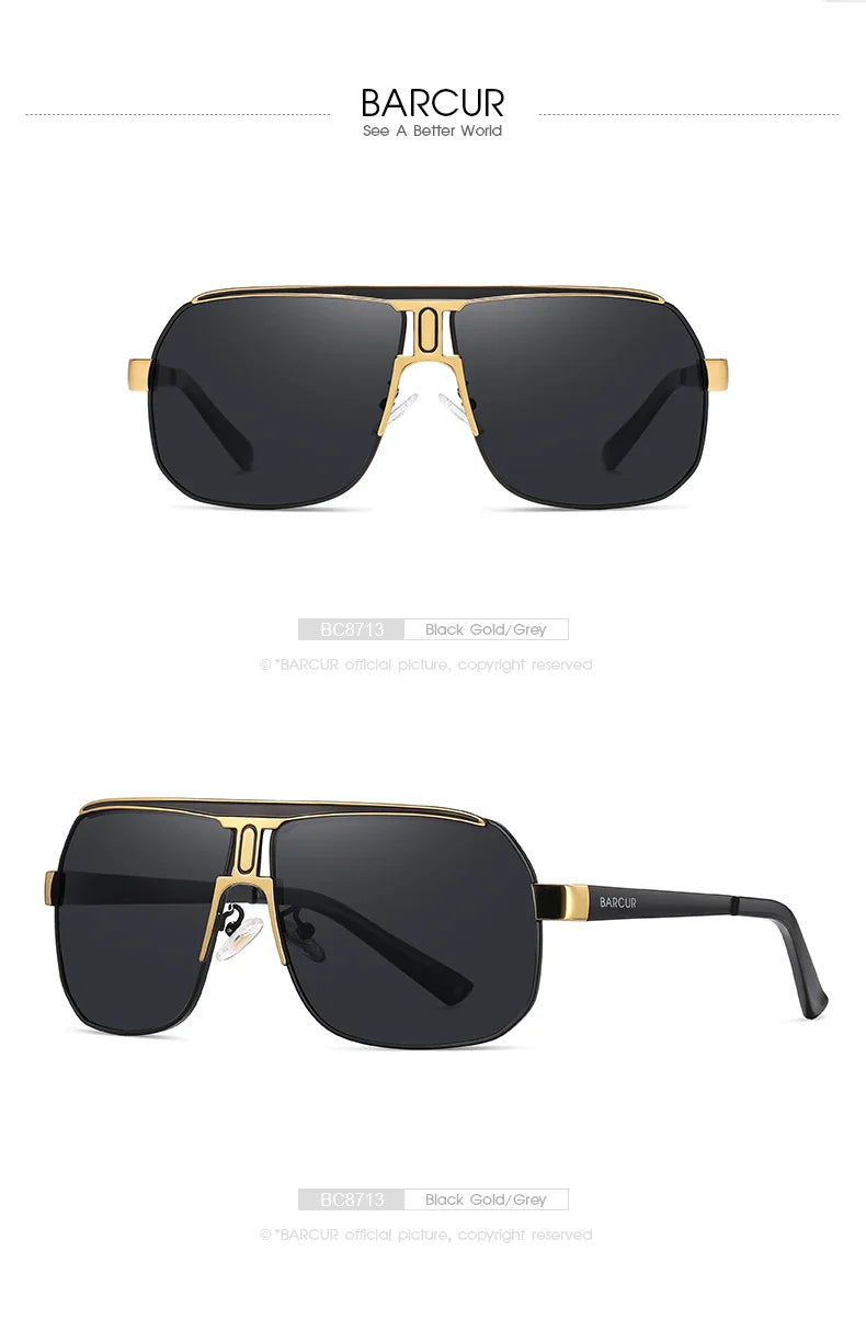 BARCUR Polarized Sunglasses for Men