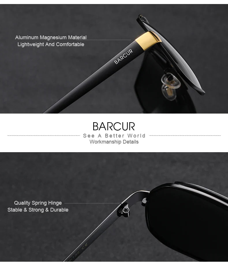 BARCUR Polarized Sunglasses for Men