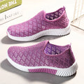 2022 New Fashion Mesh Shoes Women Shoes Mesh Sports Shoes Breathable Flats Soft Sole Casual Sneakers