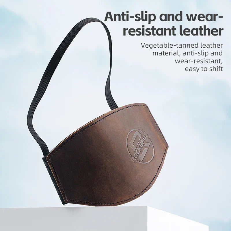ROCKBROS Motorcycle Shift Lever Shoe Cover Non-slip And Wear Resistant Leather Motorcycle  Protection Gear Shift Pad