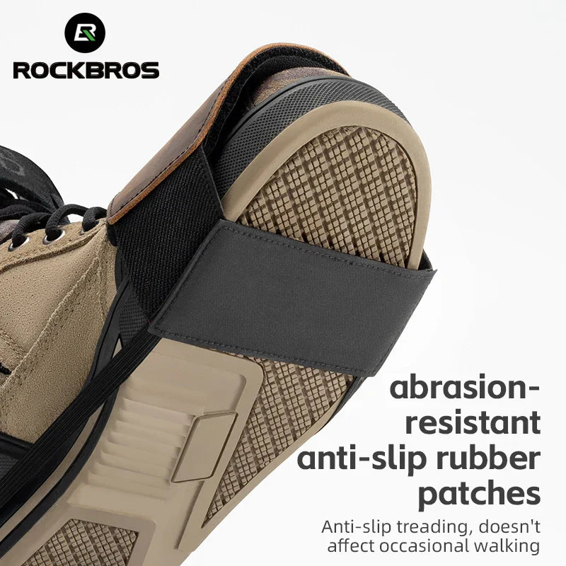 ROCKBROS Motorcycle Shift Lever Shoe Cover Non-slip And Wear Resistant Leather Motorcycle  Protection Gear Shift Pad