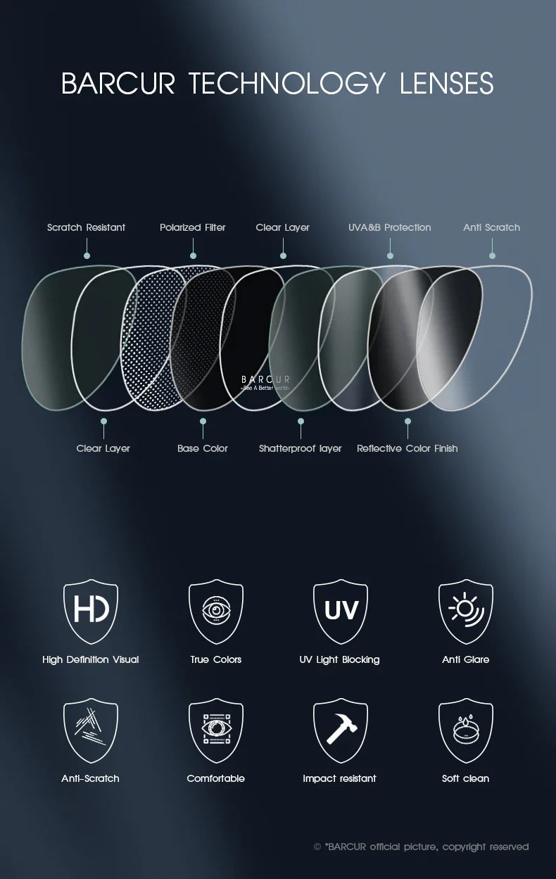 BARCUR Polarized Sunglasses for Men