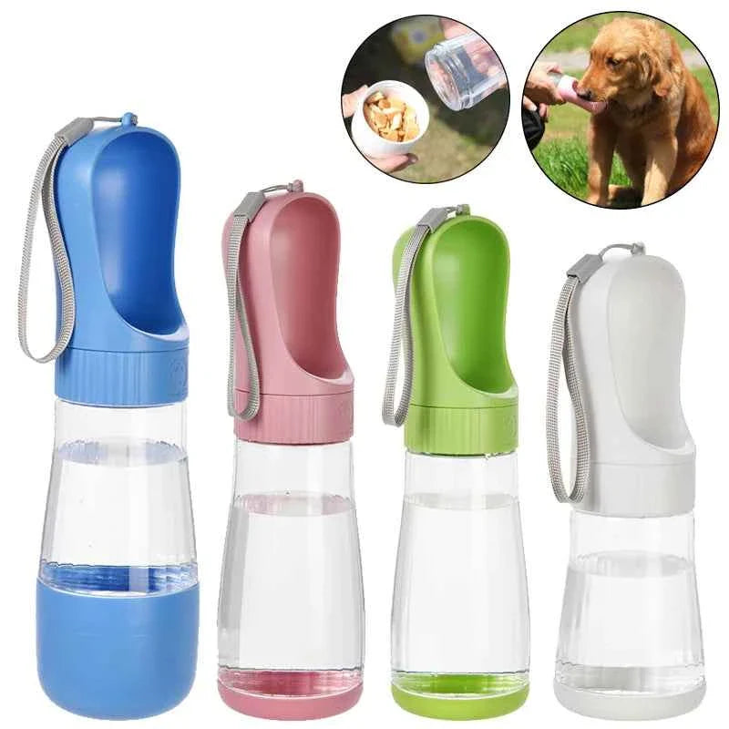 2-in-1 Travel Dog Food and Water Bottle Dispenser
