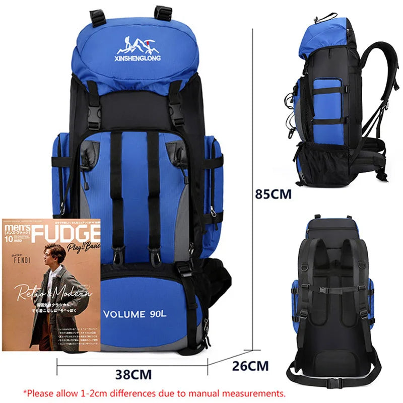 90L Waterproof Backpack Large Capacity