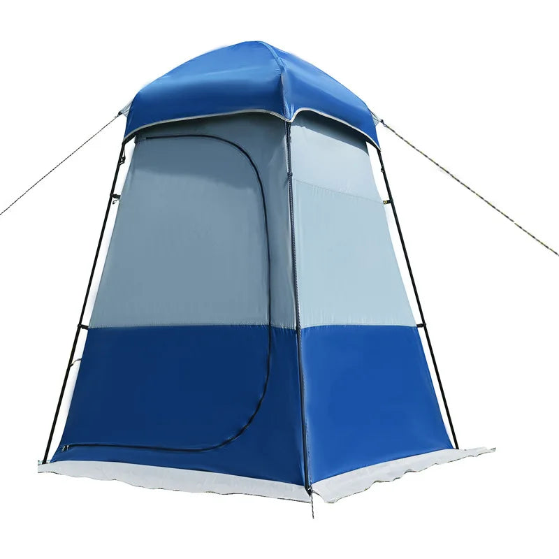 Shower Tent 150D Oxford Silver Coated Simple Toilet Tents Privacy Waterproof Fishing Tent Camping Supplies 160x160x240cm