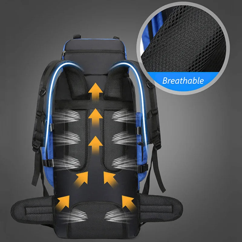 90L Waterproof Backpack Large Capacity