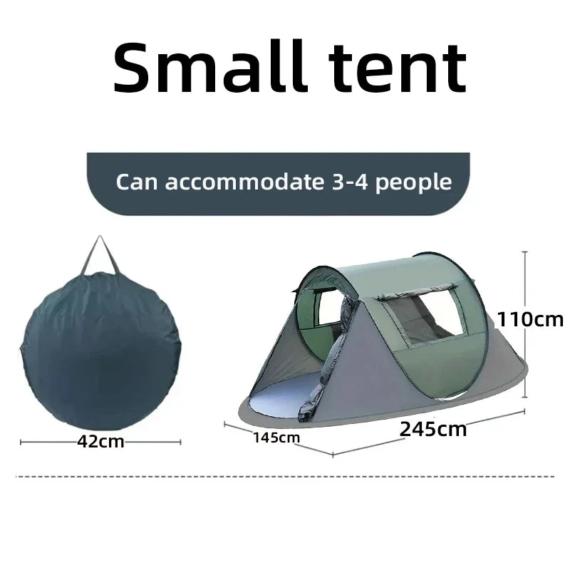 5-8 People Quick Opening Hand Throw Tent Waterproof Camping Boat Tent Outdoor Tent Fully Automatic Pop-Up