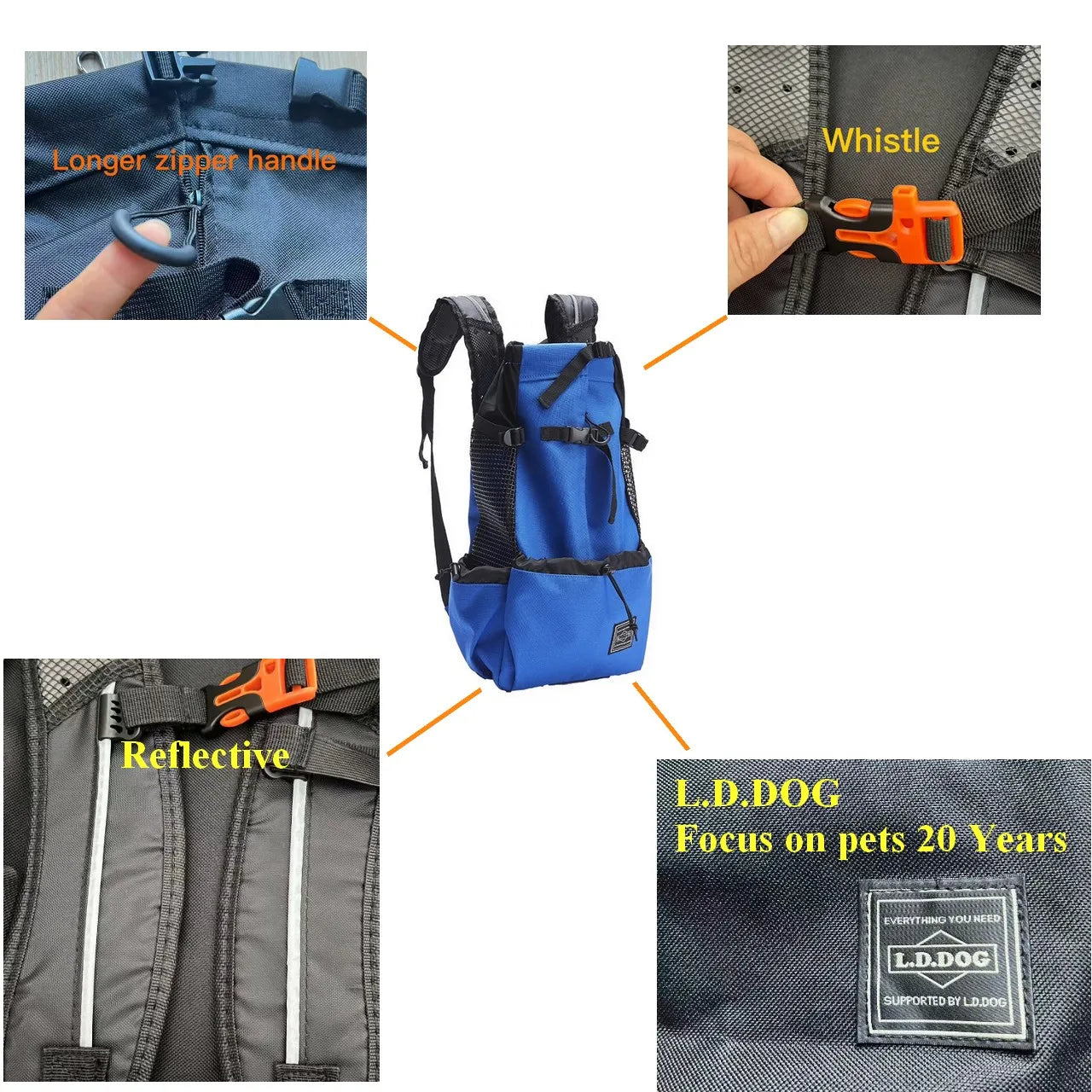 Pet Dog Carrier Travel Backpack Ventilation Sport Mesh