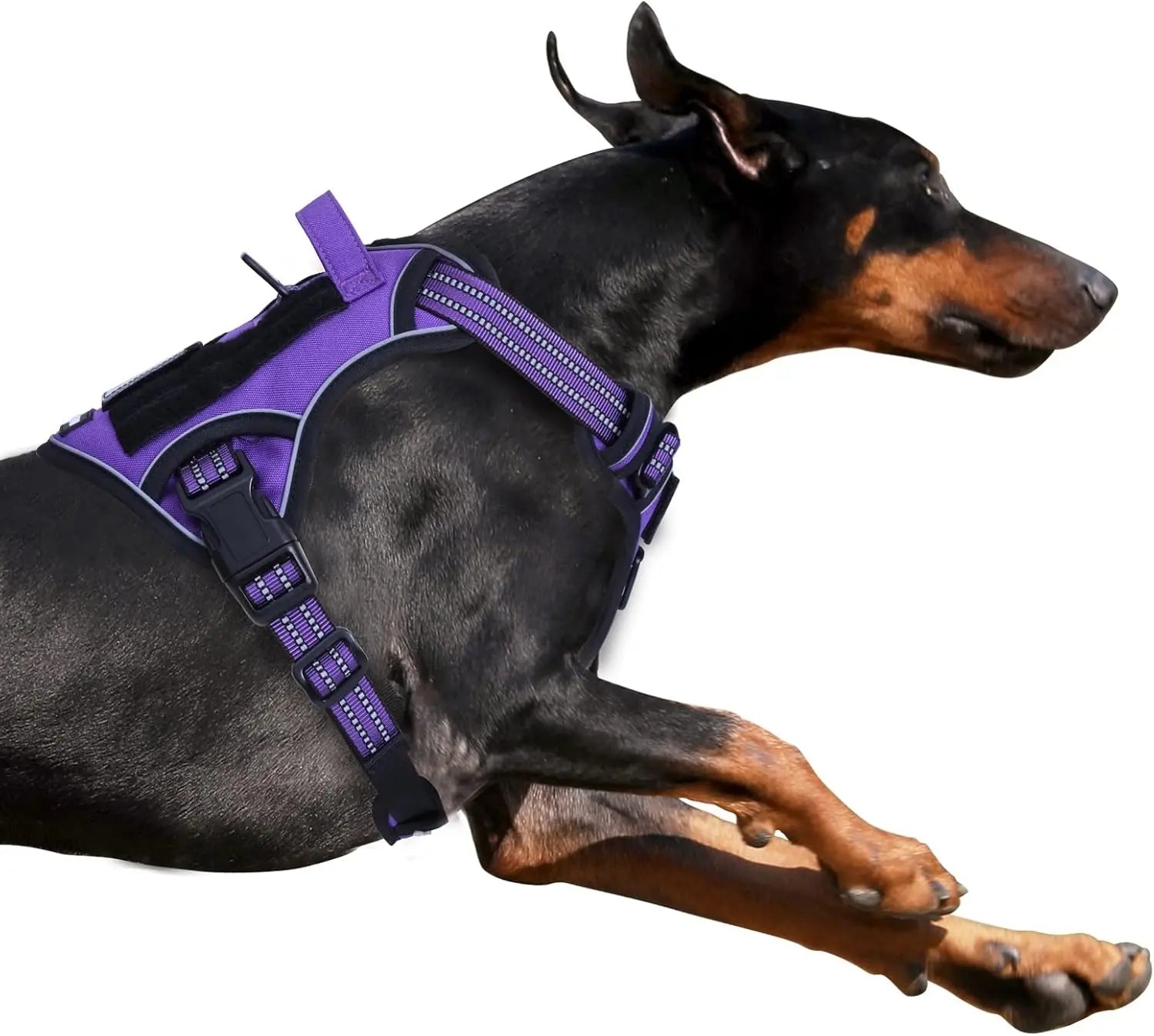 Tactical No-Pull Dog Harness with Handle, Reflective Adjustable Training Vest
