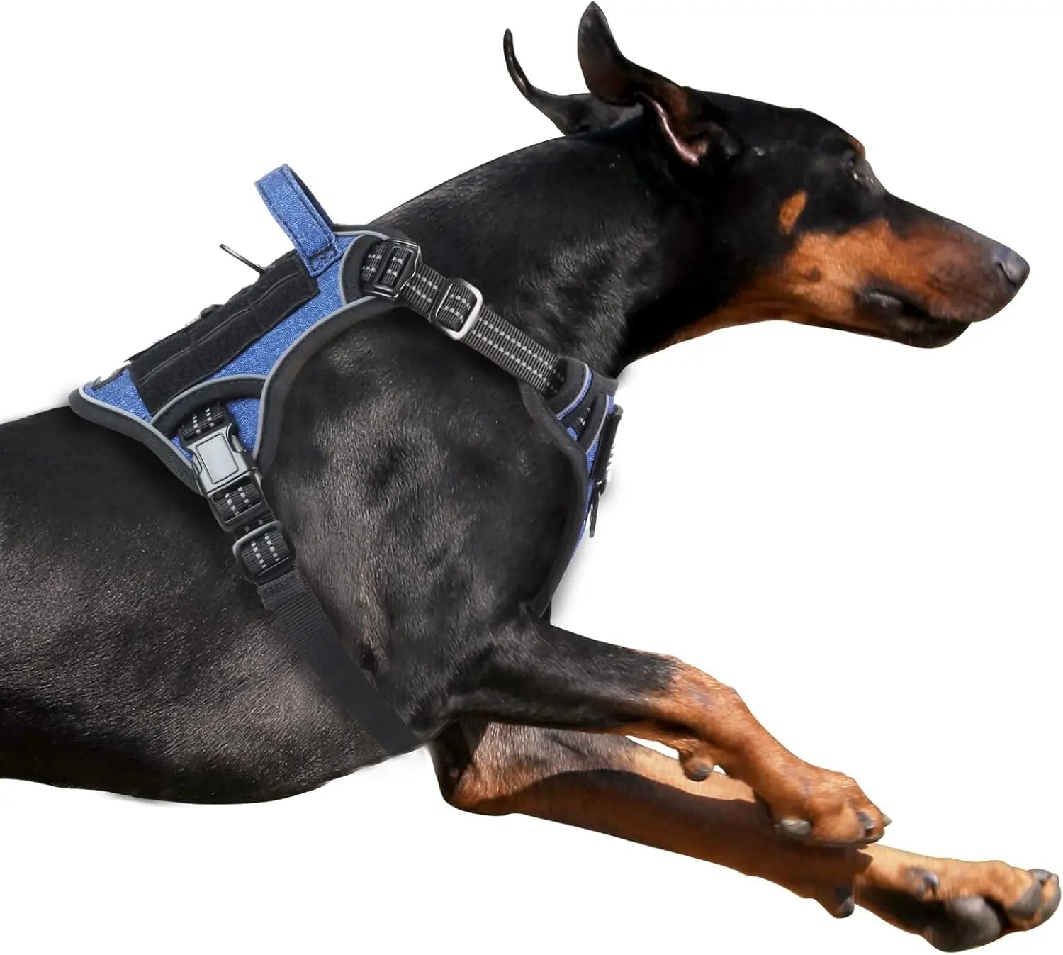 Tactical No-Pull Dog Harness with Handle, Reflective Adjustable Training Vest
