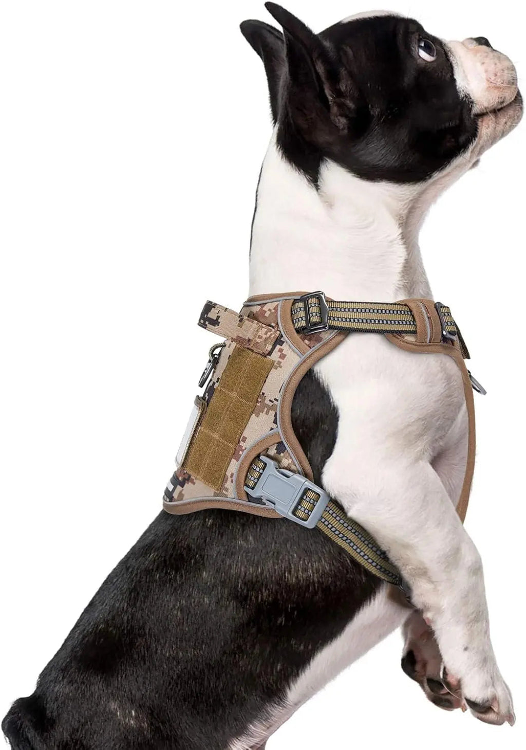 Tactical No-Pull Dog Harness with Handle, Reflective Adjustable Training Vest