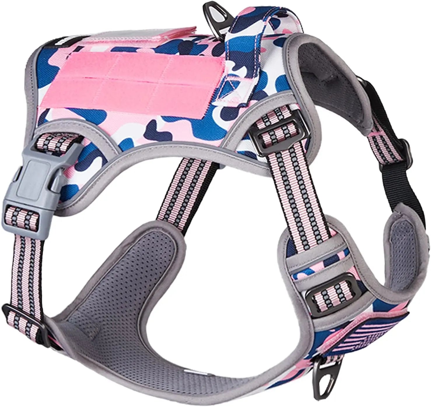 Tactical No-Pull Dog Harness with Handle, Reflective Adjustable Training Vest