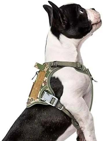 Tactical No-Pull Dog Harness with Handle, Reflective Adjustable Training Vest