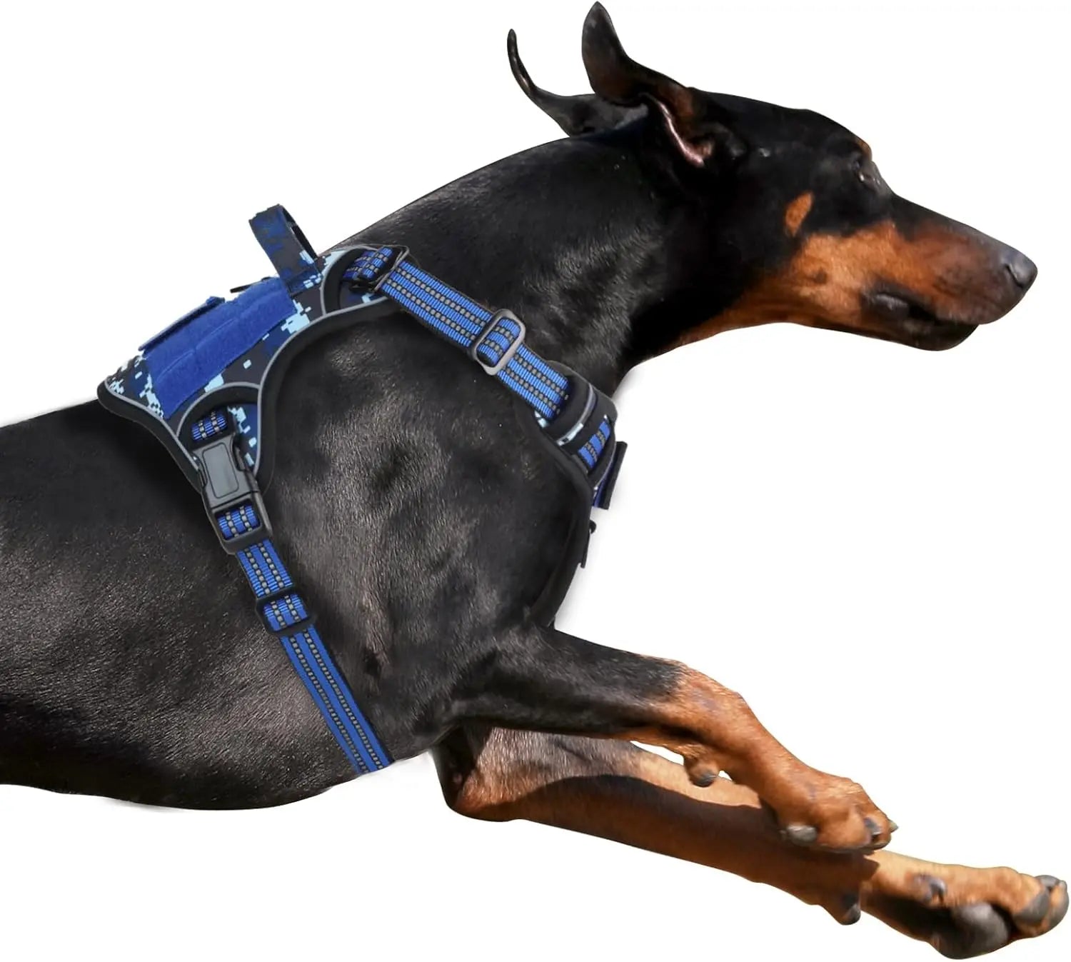 Tactical No-Pull Dog Harness with Handle, Reflective Adjustable Training Vest